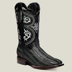 Rodeo Cartie Men”s 816 Cowboy Boot Rodeo Braided–Black - OriginalWestern.com