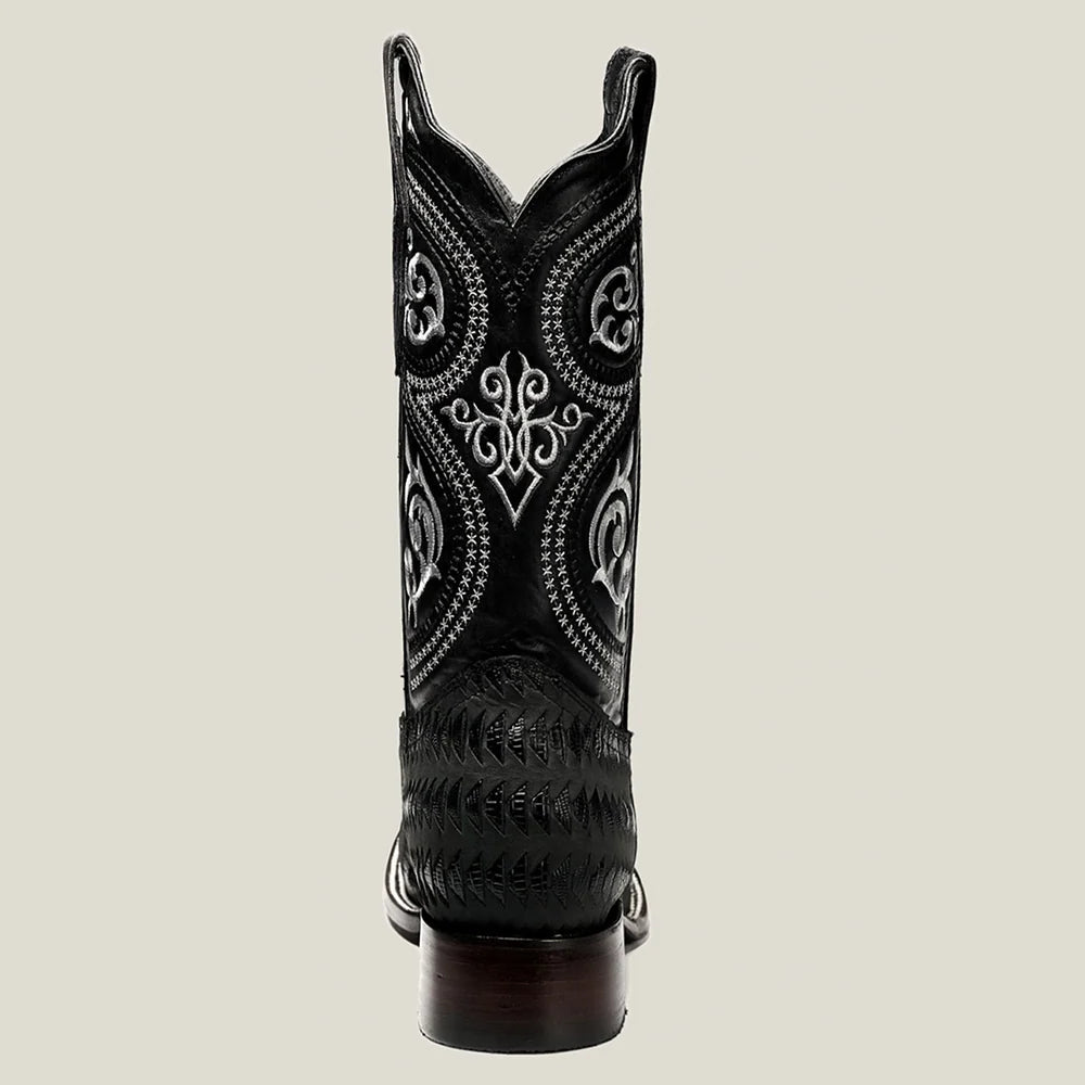 Rodeo Cartie Men”s 816 Cowboy Boot Rodeo Braided–Black - OriginalWestern.com