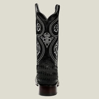 Rodeo Cartie Men”s 816 Cowboy Boot Rodeo Braided–Black - OriginalWestern.com