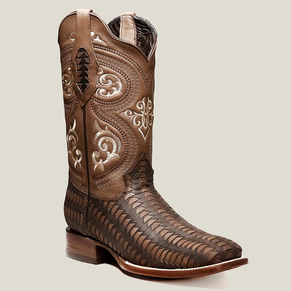 Rodeo Cartie Men”s 816 Cowboy Boot Rodeo Braided–Tabacco - OriginalWestern.com