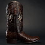 Rodeo Cartie Men”s 903 J Toe Original Exotic Ostrich Boot–Bourbon - OriginalWestern.com