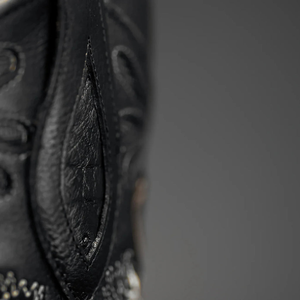 Rodeo Cartie Men”s 903 J Toe Original Exotic Ostrich Boot–Midnight - OriginalWestern.com