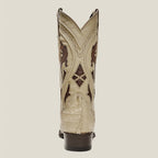 Rodeo Cartie Men”s 908 J Toe Original Caiman Belly Boot–Bone - OriginalWestern.com