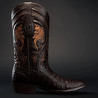 Rodeo Cartie Men”s 908 J Toe Original Caiman Belly Boot–Bourbon - OriginalWestern.com