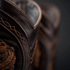 Rodeo Cartie Men”s 908 J Toe Original Caiman Belly Boot–Bourbon - OriginalWestern.com