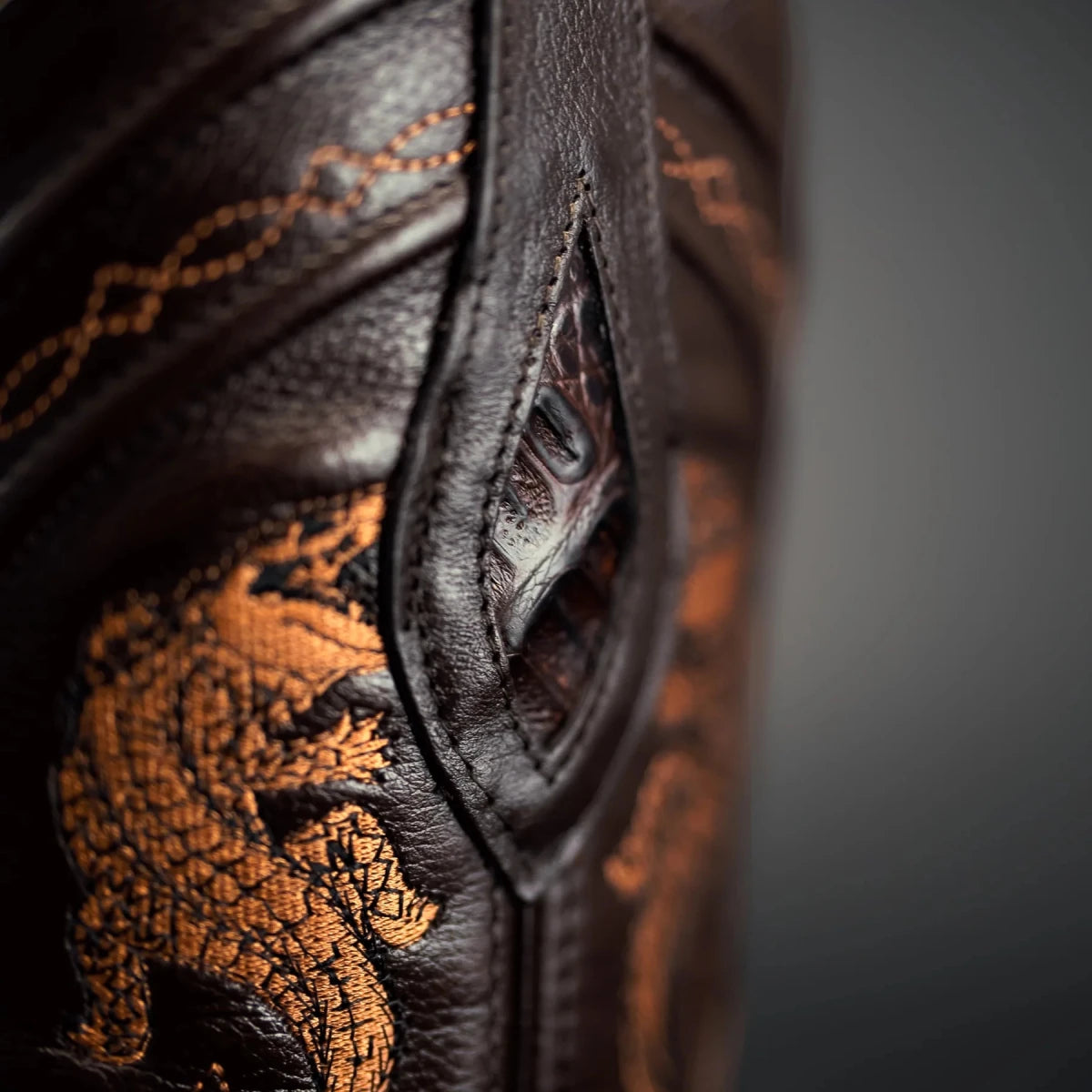 Rodeo Cartie Men”s 908 J Toe Original Caiman Belly Boot–Bourbon - OriginalWestern.com