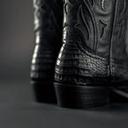 Rodeo Cartie Men”s 908 J Toe Original Caiman Belly Boot–Midnight - OriginalWestern.com