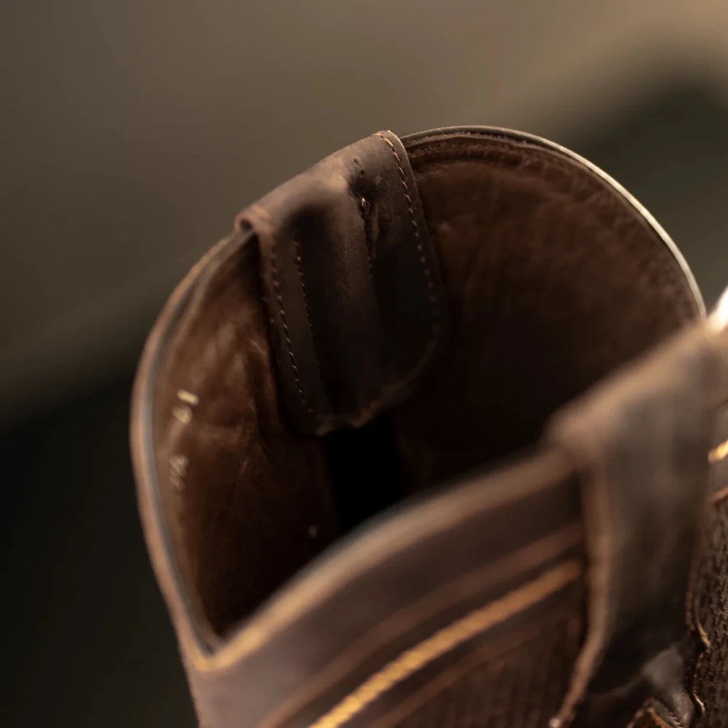 Rodeo Cartie Men”s American Alligator Tribute Cutter Boot–Tan - OriginalWestern.com