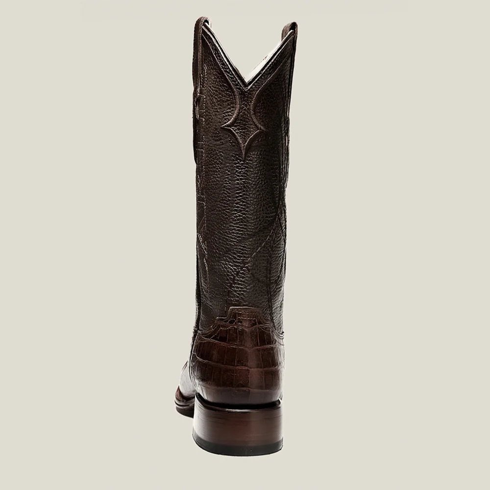 Rodeo Cartie Men's Denver Caiman Belly Tribute Boot–Coffee - OriginalWestern.com