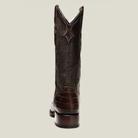 Rodeo Cartie Men's Denver Caiman Belly Tribute Boot–Coffee - OriginalWestern.com