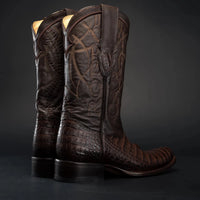 Rodeo Cartie Men's Denver Caiman Belly Tribute Boot–Coffee - OriginalWestern.com