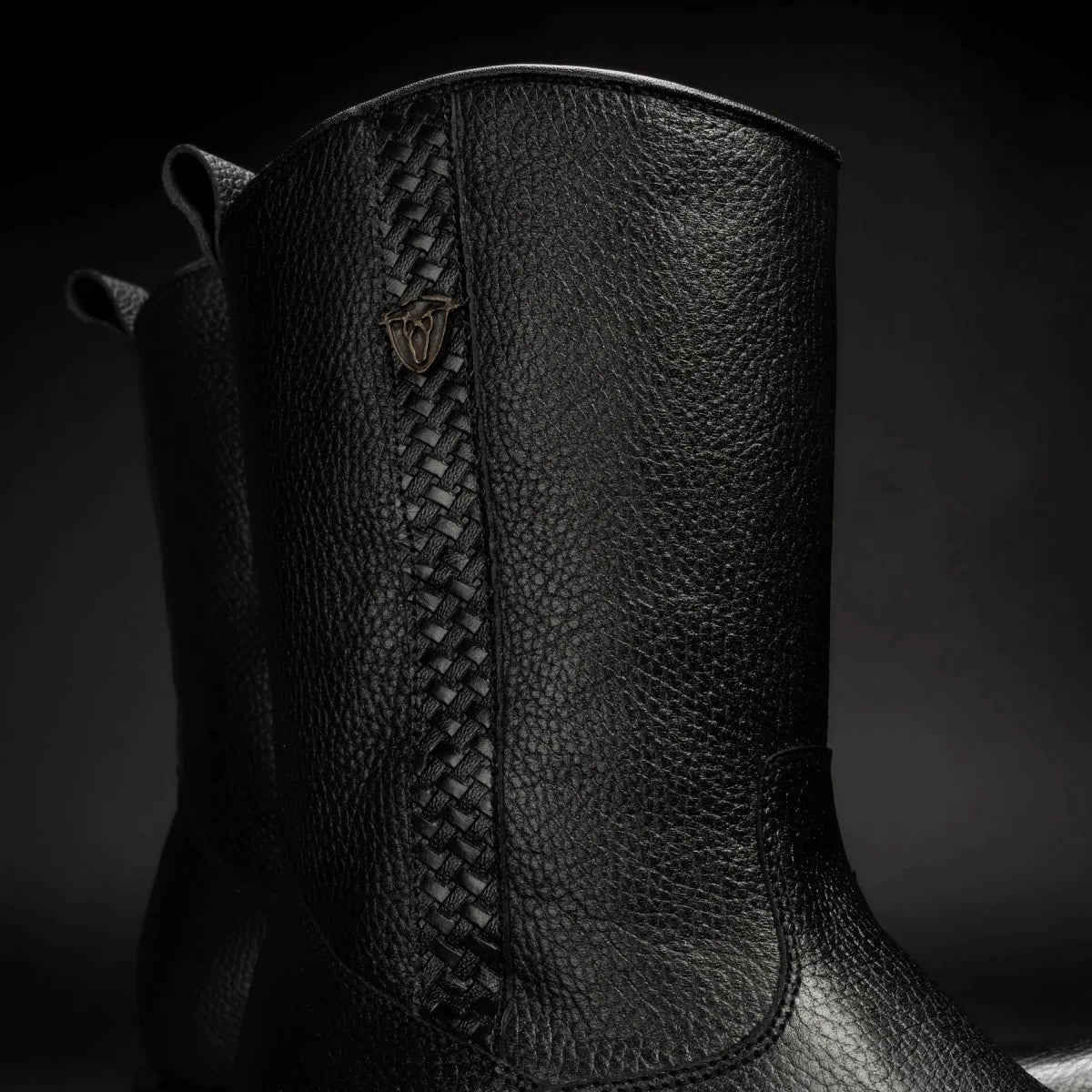 Rodeo Cartie Men”s Dubai Cutter Leather Boot– Black - OriginalWestern.com