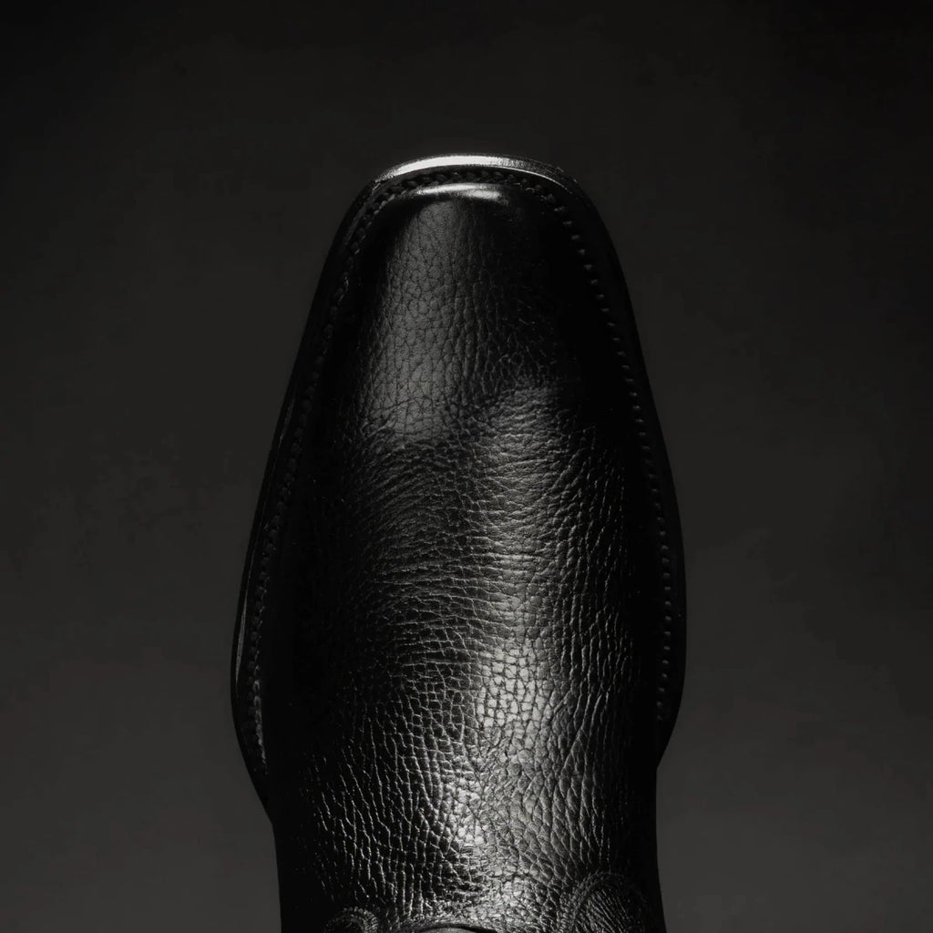 Rodeo Cartie Men”s Dubai Cutter Leather Boot– Black - OriginalWestern.com