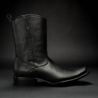 Rodeo Cartie Men”s Dubai Cutter Leather Boot– Black - OriginalWestern.com