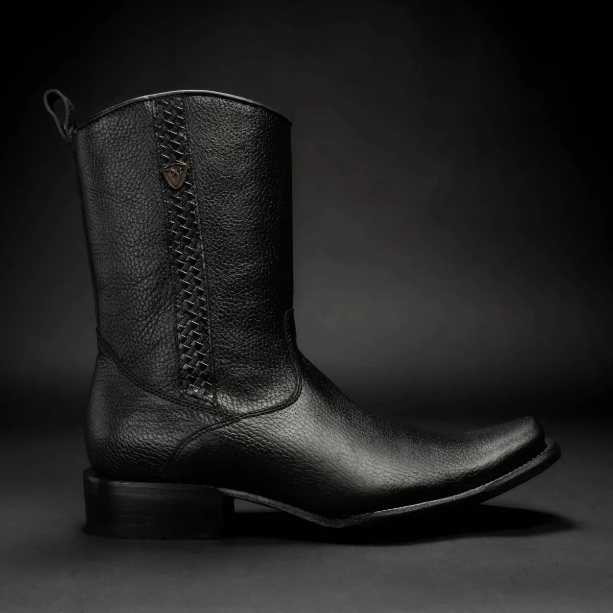 Rodeo Cartie Men”s Dubai Cutter Leather Boot– Black - OriginalWestern.com