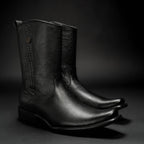 Rodeo Cartie Men”s Dubai Cutter Leather Boot– Black - OriginalWestern.com