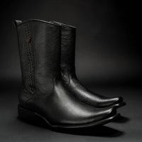 Rodeo Cartie Men”s Dubai Cutter Leather Boot– Black - OriginalWestern.com