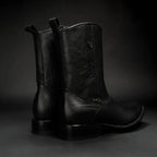 Rodeo Cartie Men”s Dubai Cutter Leather Boot– Black - OriginalWestern.com