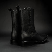 Rodeo Cartie Men”s Dubai Cutter Leather Boot– Black - OriginalWestern.com