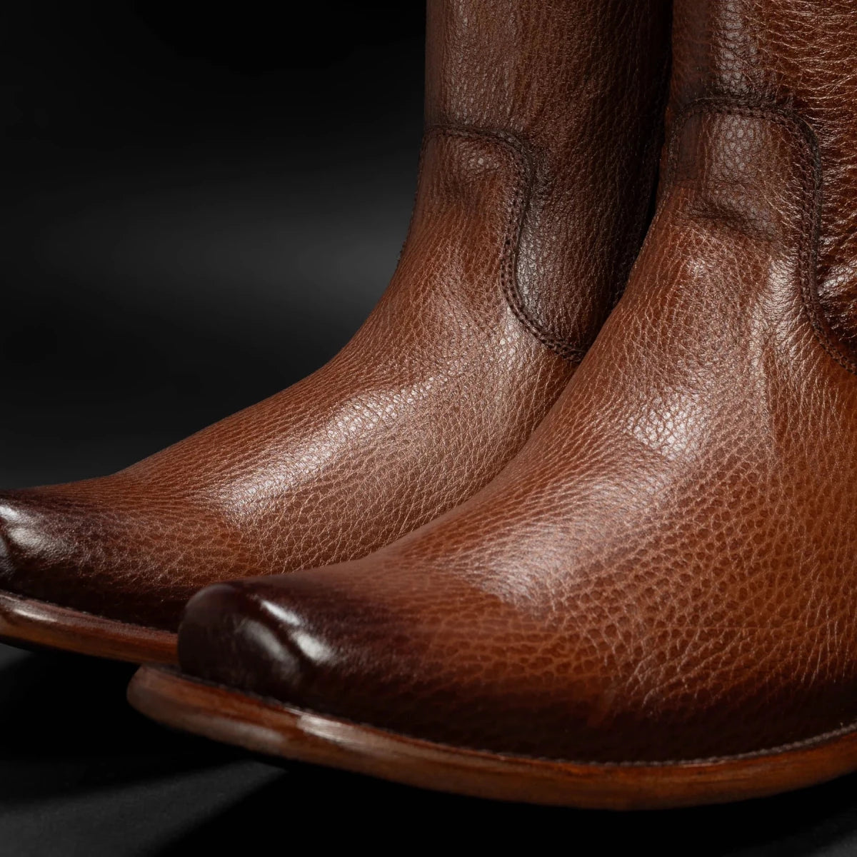 Rodeo Cartie Men”s Dubai Cutter Leather Boot– Cognac - OriginalWestern.com