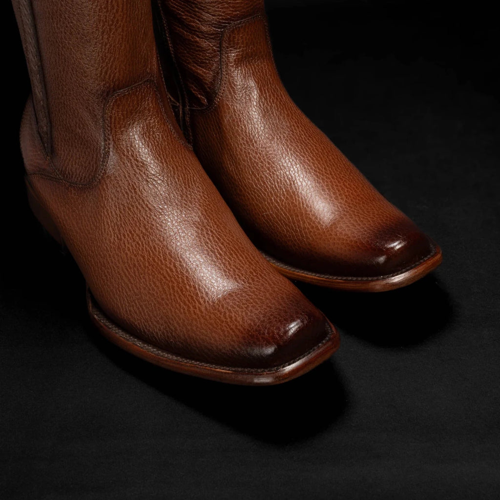 Rodeo Cartie Men”s Dubai Cutter Leather Boot– Cognac - OriginalWestern.com