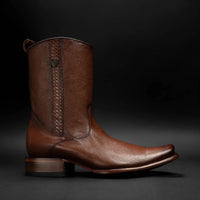 Rodeo Cartie Men”s Dubai Cutter Leather Boot– Cognac - OriginalWestern.com