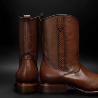 Rodeo Cartie Men”s Dubai Cutter Leather Boot– Cognac - OriginalWestern.com