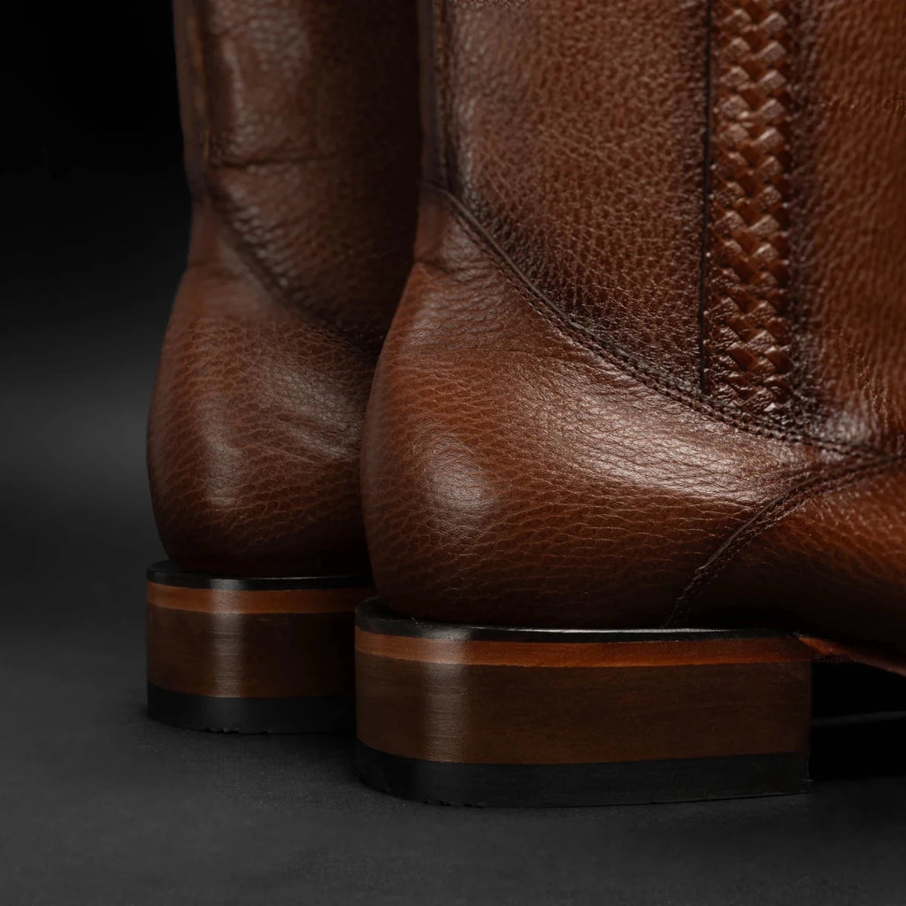 Rodeo Cartie Men”s Dubai Cutter Leather Boot– Cognac - OriginalWestern.com