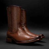 Rodeo Cartie Men”s Dubai Cutter Leather Boot– Cognac - OriginalWestern.com