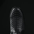Rodeo Cartie Men's Gala Python Oval Toe Roper Boots with Zipper – Black - OriginalWestern.com