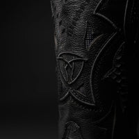 Rodeo Cartie Men”s J Phyton Original Exotic Cowboy Western Boot–Black Matte - OriginalWestern.com