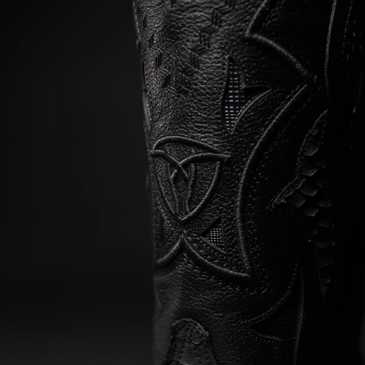 Rodeo Cartie Men”s J Phyton Original Exotic Cowboy Western Boot–Black Matte - OriginalWestern.com