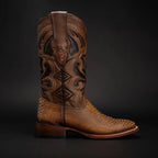 Rodeo Cartie Men”s Mamba Phyton Tribute Square Toe Boot–Auburn - OriginalWestern.com
