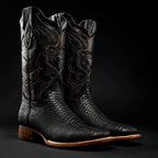 Rodeo Cartie Men”s Mamba Phyton Tribute Square Toe Boot – Black - OriginalWestern.com