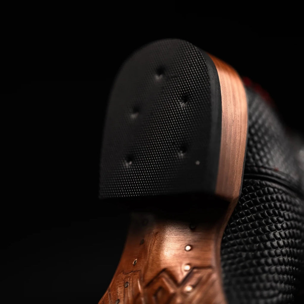 Rodeo Cartie Men”s Mamba Phyton Tribute Square Toe Boot–Red Venom - OriginalWestern.com