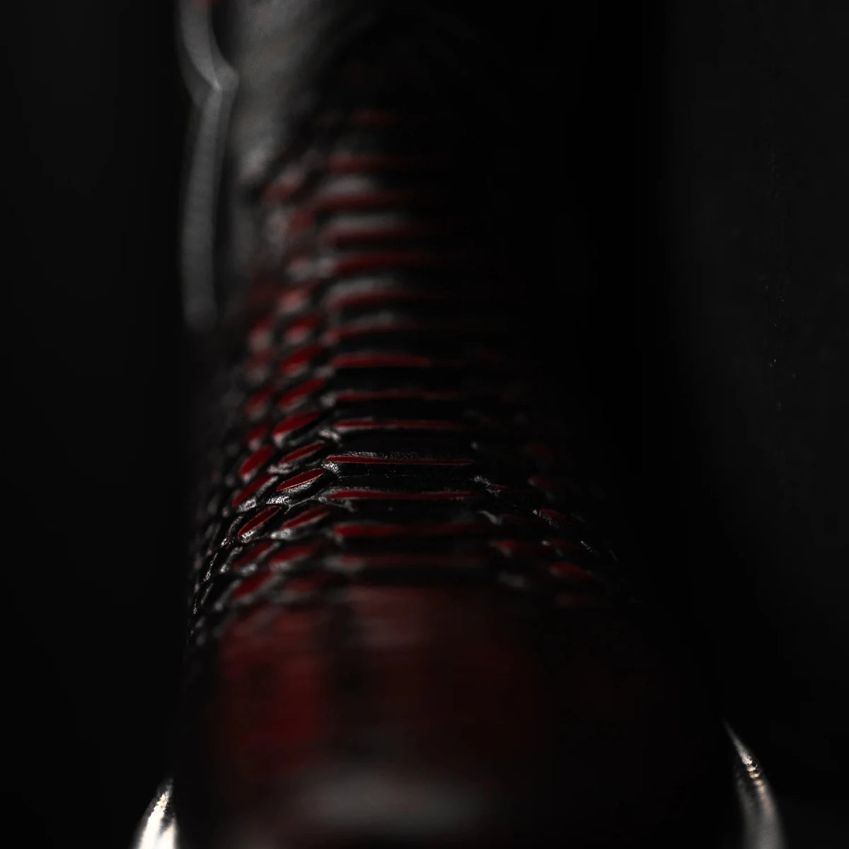 Rodeo Cartie Men”s Mamba Phyton Tribute Square Toe Boot–Red Venom - OriginalWestern.com