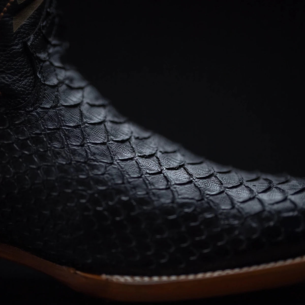 Rodeo Cartie Men's Mamba Series II Phyton Print Square Toe Boots – Black - OriginalWestern.com