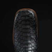 Rodeo Cartie Men's Mamba Series II Phyton Print Square Toe Boots – Black - OriginalWestern.com