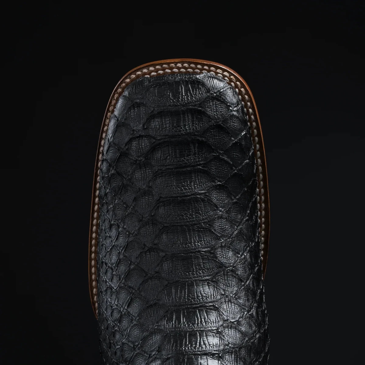 Rodeo Cartie Men's Mamba Series II Phyton Print Square Toe Boots – Black - OriginalWestern.com