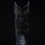 Rodeo Cartie Men's Mamba Series II Phyton Print Square Toe Boots – Black - OriginalWestern.com