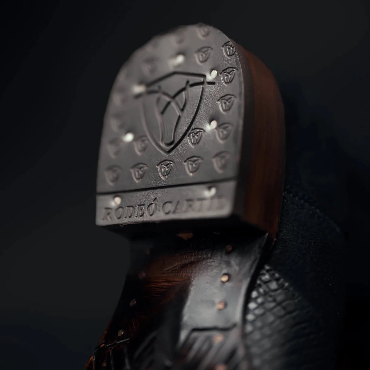 Rodeo Cartie Men”s Mamba Strike Phyton Square Toe Boot–Belt Combo Black - OriginalWestern.com