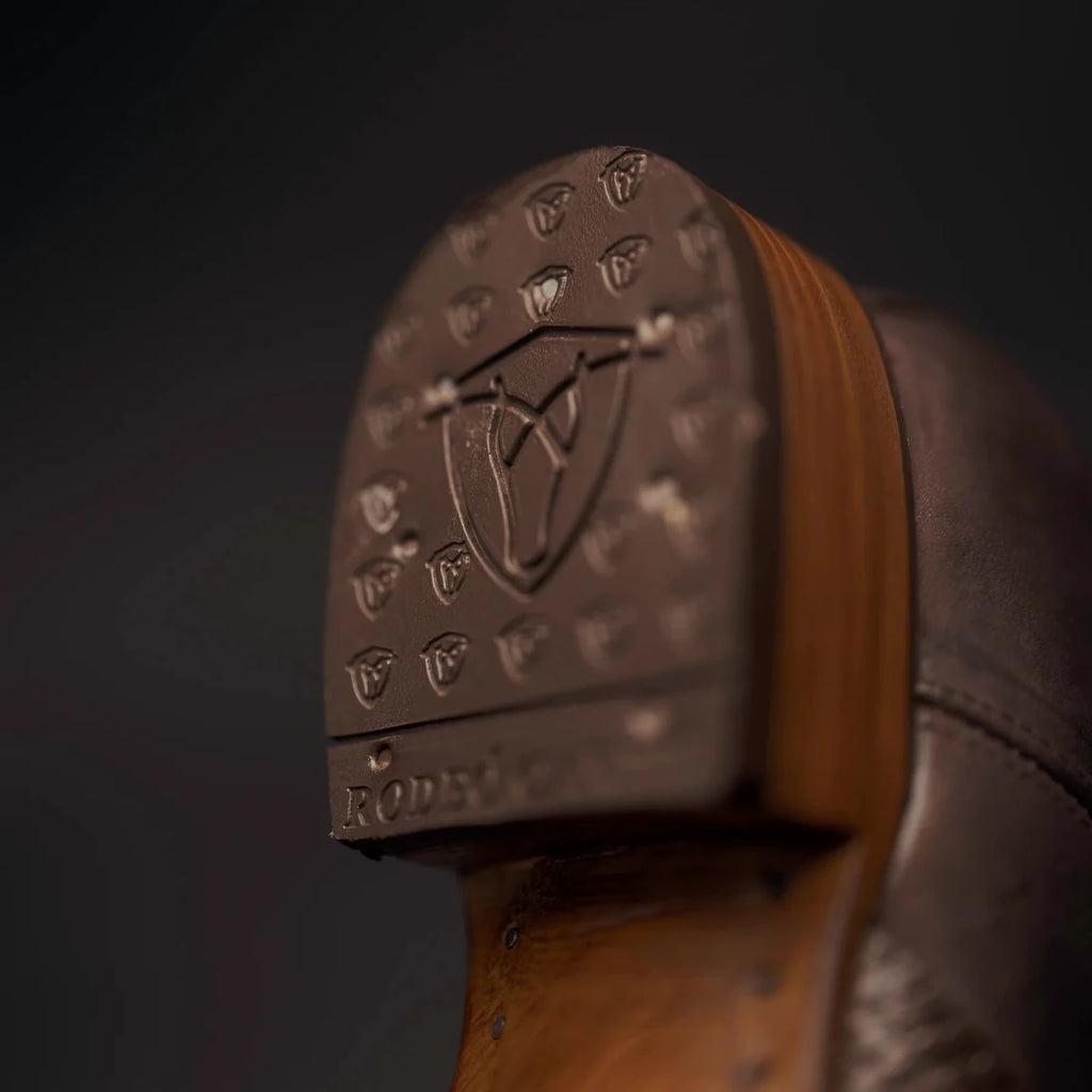 Rodeo Cartie Men”s Mamba Strike Phyton Tribute Toe Boot–Belt Combo–Tobacco - OriginalWestern.com