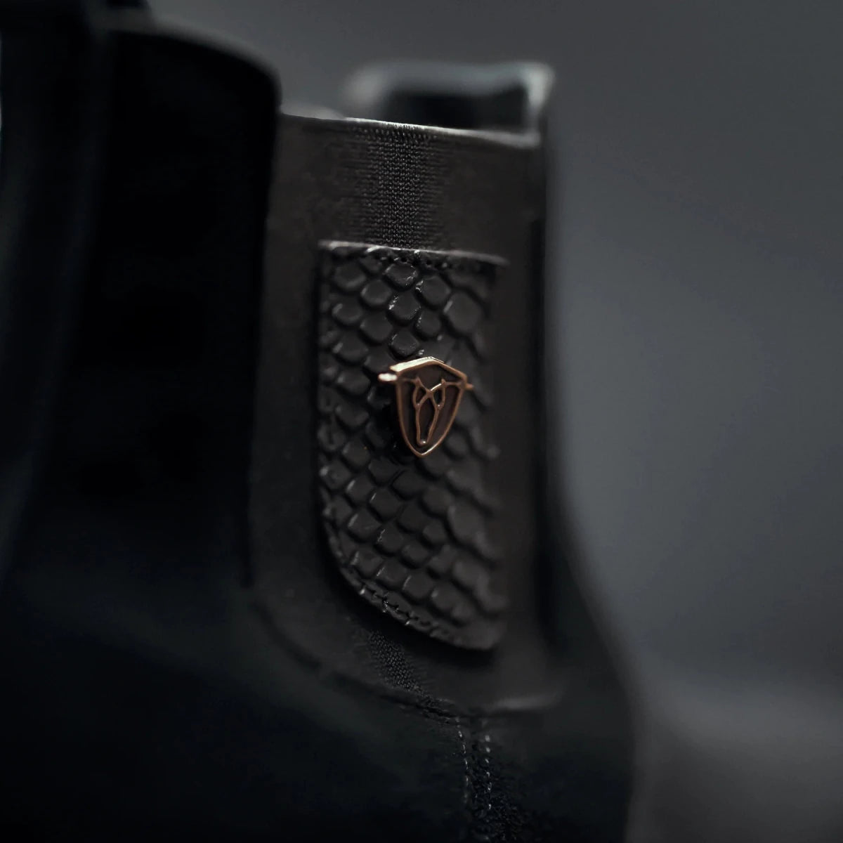 Rodeo Cartie Men”s Mamba Strike Python Tribute Ankle Toe Boot–Midnight - OriginalWestern.com