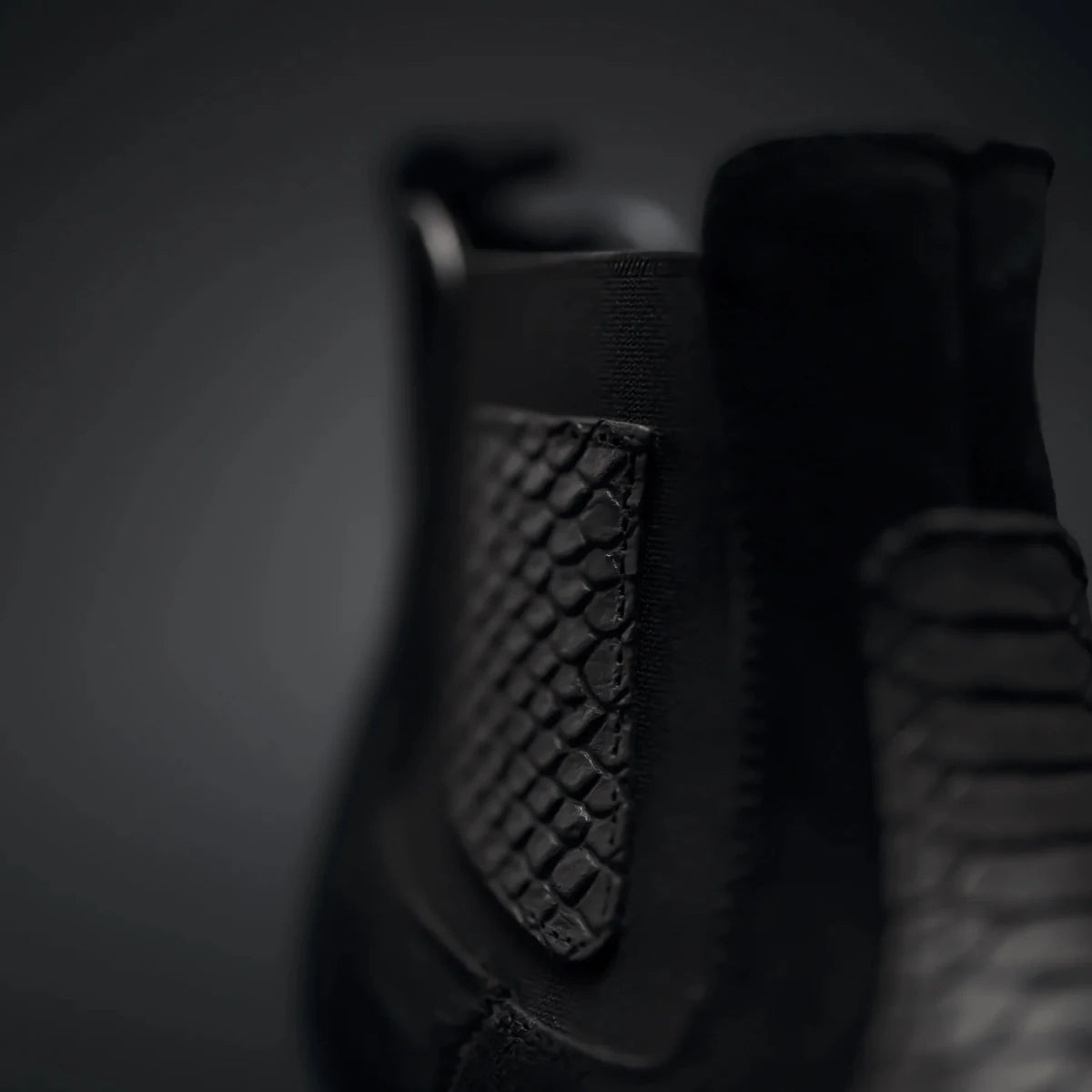 Rodeo Cartie Men”s Mamba Strike Python Tribute Ankle Toe Boot–Midnight - OriginalWestern.com