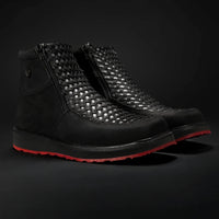 Rodeo Cartie Men”s Marcoa Contemporany Braided Western Boot–Black - OriginalWestern.com