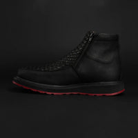 Rodeo Cartie Men”s Marcoa Contemporany Braided Western Boot–Black - OriginalWestern.com