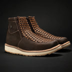Rodeo Cartie Men”s Marcoa Contemporany Braided Western Boot–Brown - OriginalWestern.com
