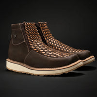 Rodeo Cartie Men”s Marcoa Contemporany Braided Western Boot–Brown - OriginalWestern.com