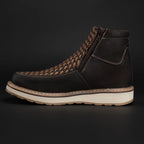 Rodeo Cartie Men”s Marcoa Contemporany Braided Western Boot–Brown - OriginalWestern.com