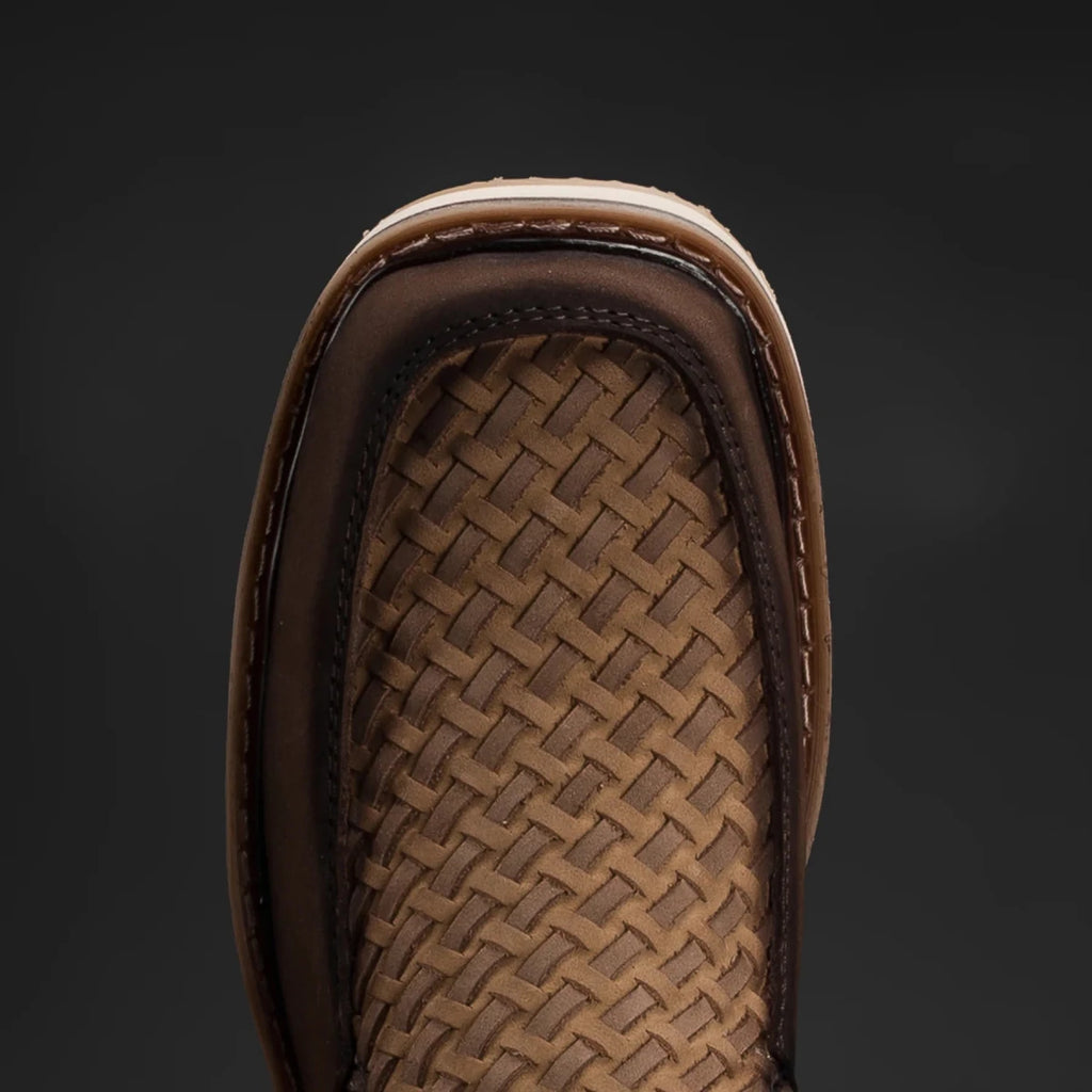 Rodeo Cartie Men”s Marcoa Contemporany Braided Western Boot–Tobacco - OriginalWestern.com